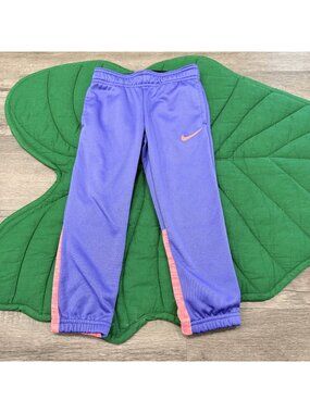 Nike Girls 4T Purple Neon Pink Jogger Pants